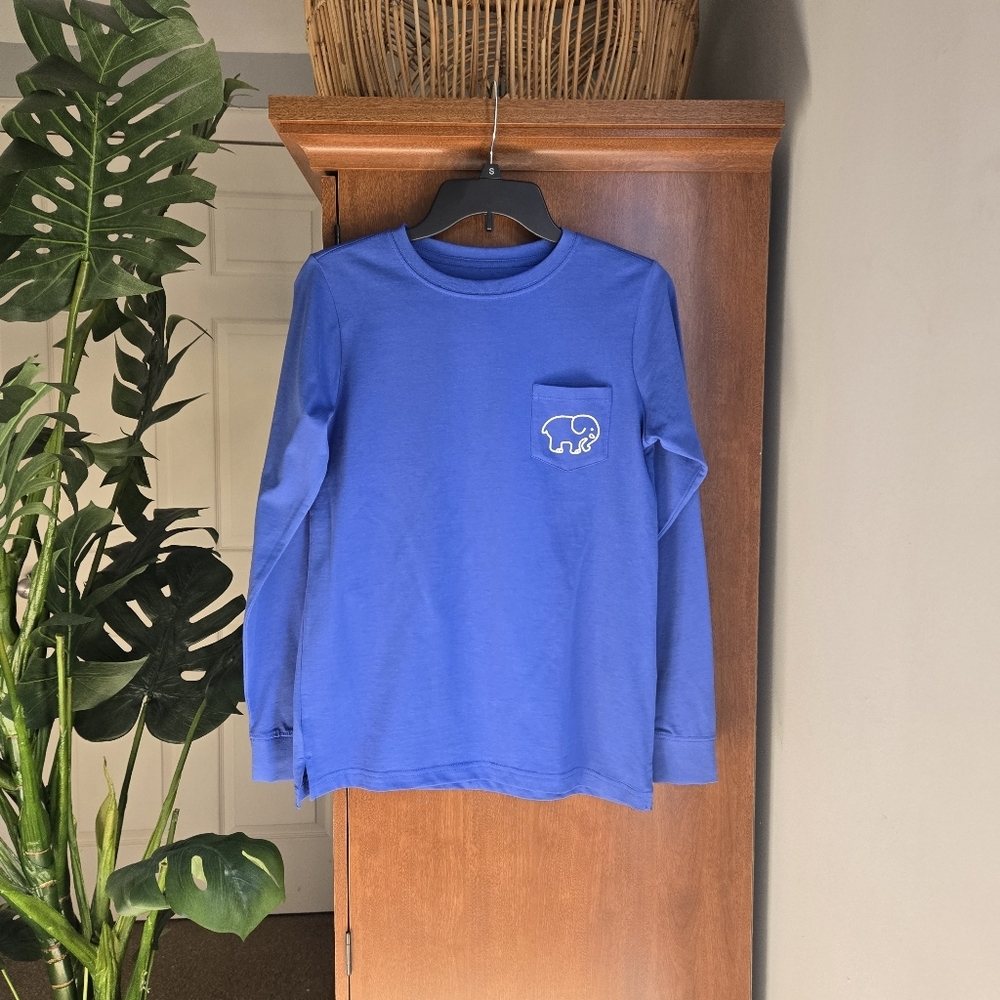 Ivory Ella Royal Blue Sahara Stripes Long Sleeve Tee - Picture 2 of 4